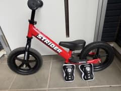 プロテクタ付】ストライダー スポーツ STRIDER SPORT 12インチ赤