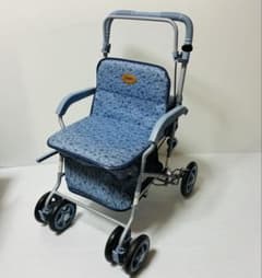 島製作所 シルバーカー マーチA ブルー 手押し車 ブレーキ動作確認済説明書付 島製作所 シルバーカー マーチA ブルー 手押し車 ブレーキ動作確認済