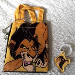 VILLAINS ライオンキング スカー ミニバック、マーカーキーホルダーのサムネイル