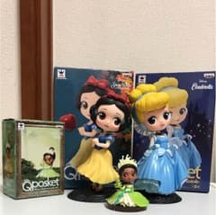 Qposket 白雪姫 シンデレラ ティアナ セット売りのサムネイル