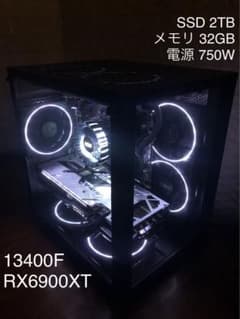 お洒落な小型ゲーミングPC 13400F RX6900XT クリエイター向けのサムネイル