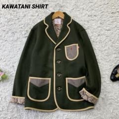 レディース KAWATANI SHIRT エルボーパッチ ウールジャケット - メルカリ