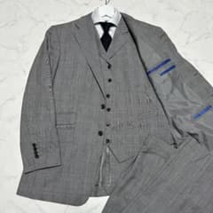 希少サイズ　Theo Doreセオドール　3ピーススーツ　グレンチェック　AB7 希少サイズ Theo Doreセオドール 3ピーススーツ グレンチェック AB7