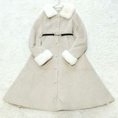 極美品❉ Rose Muse キルティングフレアコート 2way ボア ベルト