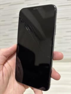 iPhone10 本体 ブラック 画面にひび割れありのサムネイル