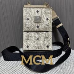 t.co.ltd 様 MCMのシャンパンゴールドカラーのクロスボディウォレット MCMのシャンパンゴールドカラーのクロスボディウォレット（希少品