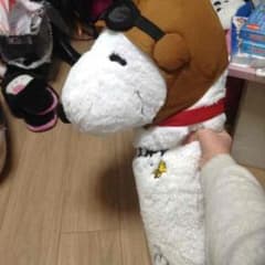 スヌーピー 超巨大ぬいぐるみ 抱き枕のサムネイル