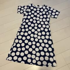 UNIQLO marimekko ユニクロマリメッコ　ドットワンピースのサムネイル