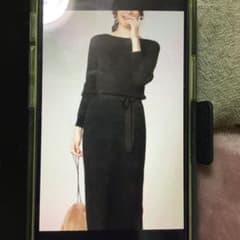 ナノユニバース毛玉レスニットロングワンピースのサムネイル