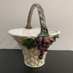 陶器 バスケット かご型 小物入れ イタリア製 - メルカリ