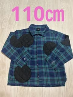 manina キッズ チェックシャツ 110cmのサムネイル