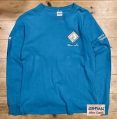 ロンT 古着 90s Gildan ギルダン S 極美品 キング牧師 青 極美品 