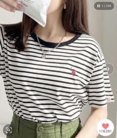 【未使用タグ付き】U.S. POLO ASSN. ワンポイント刺繍 Tシャツのサムネイル