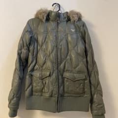 ROXY ダウンジャケット カーキ Lサイズのサムネイル