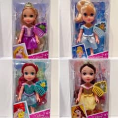 【大幅値下げ】ディズニープリンセス♡プチプリンセスドール4点セットのサムネイル