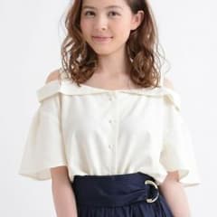 シャツ衿オフショルブラウス❣️のサムネイル