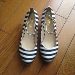 お値下げ☆ボーダーヒールのサムネイル