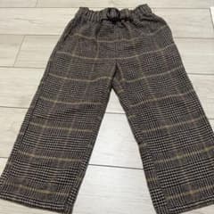 チェック柄 ロングパンツ ウエストゴムのサムネイル