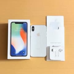 iPhone X 64GB SIMフリー バッテリー100% 箱付 訳あり品 - メルカリ