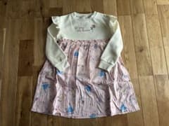 Brand new girls' kids Disney Princess fleece-lined dress King One Piece 120