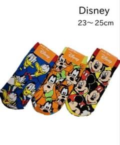 Disney 　ソックス　23～25cm　3足セットのサムネイル