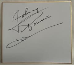 エディ・ゲレロ　直筆サイン色紙（WWEスーパースター　外国人プロレスラー） 死神 ジョニー・パワーズ 直筆サイン色紙（外国人プロレスラー