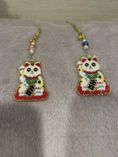 招き猫キーホルダー・根付けのサムネイル