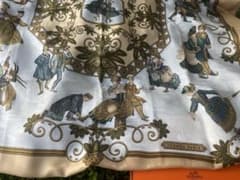 極美品】HERMES カレ90 冬の愉しみ シルク100%スカーフ フランス製