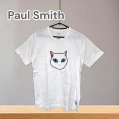 2800□Paul Smith ネコプリント Tシャツ ホワイトbc11yt - メルカリ