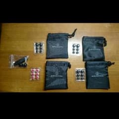 【ひろ39様専用】オーディオテクニカ巾着袋×4とイヤーピース予備×4+クリップのサムネイル
