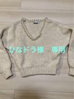 ZARA ザラ　白ニット　パールのサムネイル