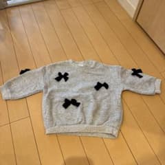 H&M ベビー トレーナー グレー リボンのサムネイル