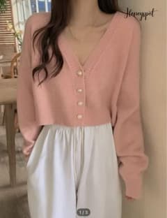 SHEIN ピンク カーディガン 7417242のサムネイル