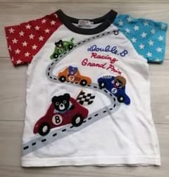ダブルB　Tシャツ　90 白いサーキットのサムネイル