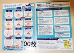 チラシ100枚「憲法はこう変わる？」のサムネイル