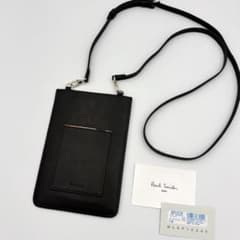 未使用級】Paul Smith ネックポーチ スマホ ショルダーバッグ レザー