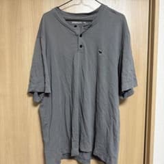 Abercrombie & Fitch ヘンリーネックTシャツ グレー Lのサムネイル