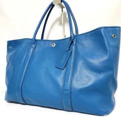 良品✨ バーニーズニューヨーク　希少カラー　アクアブルー　トートバッグ　肩掛け可 良品✨ バーニーズニューヨーク 希少カラー アクアブルー トートバッグ