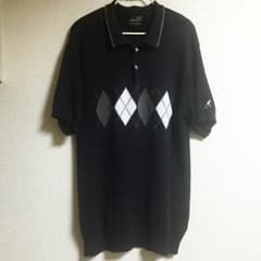 ☆90's カンゴール リブニット ポロシャツ☆ アーガイルのサムネイル