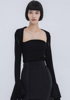 FETICO MESH KNIT SHAPED-NECK BODYSUIT - メルカリ
