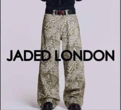 Jaded London ヒョウ柄 ワイドレッグデニムパンツ ケンタウロス健太