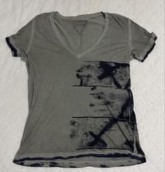【00s archive】DIESEL グランジ フェード VネックTシャツのサムネイル