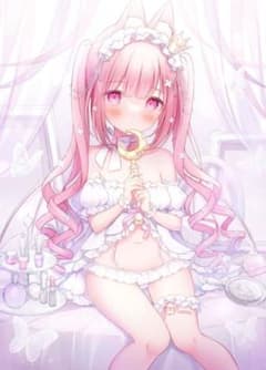 おもちもなか B2タペストリー リリーちゃん ピンク 量産型 Mersugar