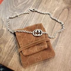 GUCCI　ネックレス　グッチ シルバー ネックレス インターロッキング GGのサムネイル