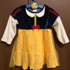 白雪姫 size90 コスプレ　ワンピース ドレス　美品のサムネイル