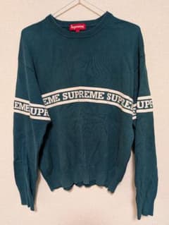 Supreme クルーネック ニット セーター グリーンのサムネイル