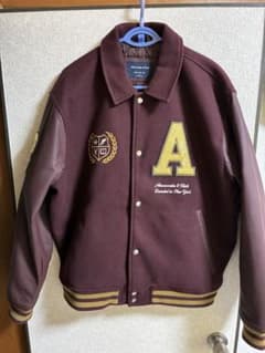 Abercrombie & Fitch スタジャン Lサイズ バーガンディのサムネイル