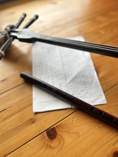 琉球笛 C調 440Hz 調律済｜初心者向けプラ笛（艶消し）｜三線伴奏OKのサムネイル
