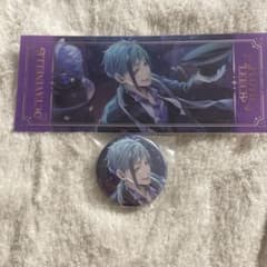 ツイステ フロイド 箔押しビッグクリアカード 缶バッジ 寮服 AGF SSR