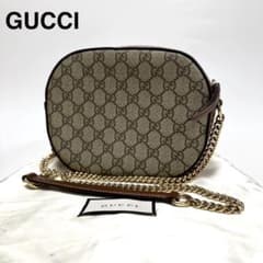 t26【極美品】保存袋付　グッチ　GGスプリーム　チェーン　ショルダーバッグ t26【極美品】保存袋付 グッチ GGスプリーム チェーン ショルダー